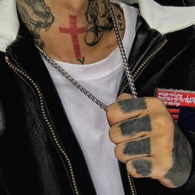 Dây chuyền nam titan cao cấp thời trang rẻ titan thép không gỉ bông dừa trangsucpt 6mm PTDCNA171