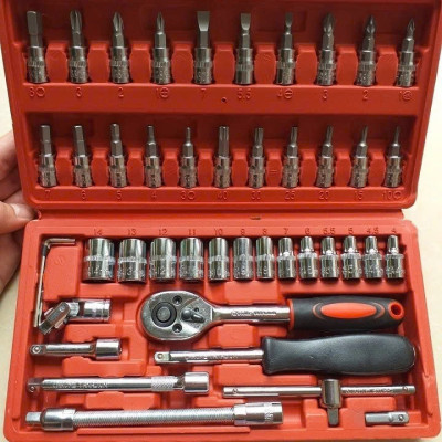 Bộ Dụng Cụ Đa Năng 46 Chi Tiết Cầm Tay Loại Tốt- Hoàn Hảo Cho  Việc Sửa Chữa, ĐÈN TRANG TRÍ , ĐỒNG HỒ TREO TƯỜNG