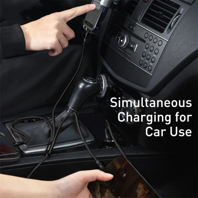  Cáp sạc nhanh Baseus Rapid Series 3 in 1 Type-C to C+L+C PD 20W 1.5m- hàng chính hãng.