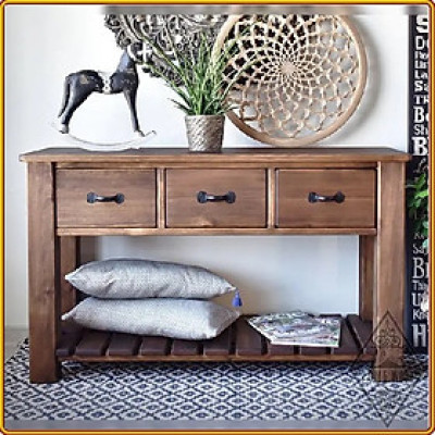 Bàn Console 3 hộc kéo Juno Sofa 137 x 43 x 66 cm