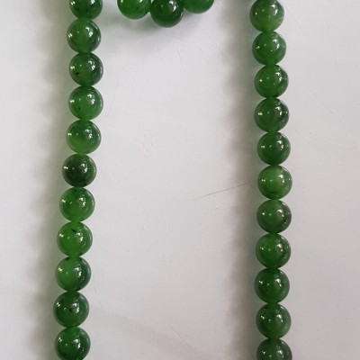 Vòng chuỗi đeo cổ Nữ mới đẹp Đá ngọc jade hay ngọc phật xanh tự nhiên Size 8mm màu xanh ngọc bích bóng sang đẹp hợp mệnh thủy mộc hỏa Quà tặng ý nghĩa cho Mẹ, mình và người thân ý nghĩa ạ