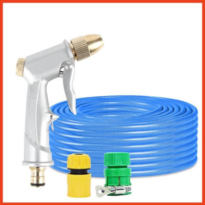 Rửa xe tưới cây Bộ dây và vòi xịt tăng áp lực nước 300% loại 25m cút nhựa,nối nhựa 206701