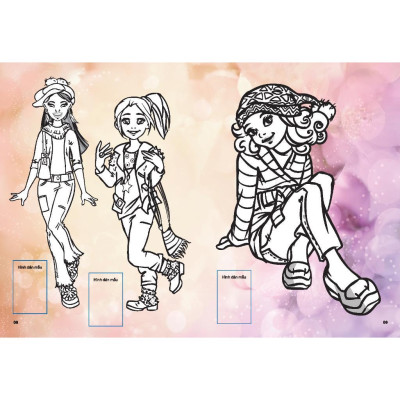 Sách - Dán Hình & Tô Màu Sticker Girl Fashion Nhà Thiết Kế Tài Ba - Tập 5 - Minh Thắng