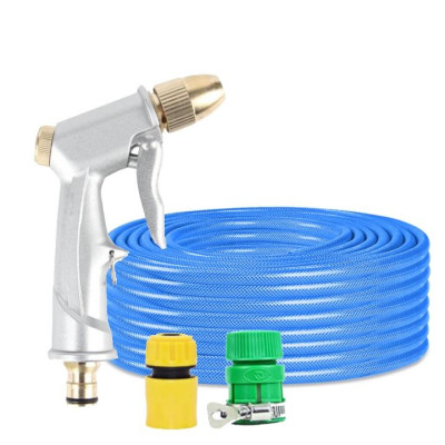Rửa xe tưới cây Bộ dây và vòi xịt tăng áp lực nước 300% loại 30m cút nhựa,nối nhựa 206701