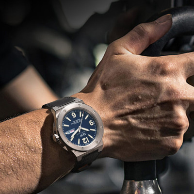 Đồng hồ nam chính hãng IW CARNIVAL IW589G-1 Kính sapphire ,chống xước,Chống nước ,Bảo hành 24 tháng,Máy cơ (Automatic),Dây da cao cấp,thiết kế lộ cơ thể thao