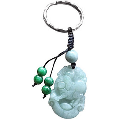 Móc Khóa 12 Con Giáp Đá Cẩm Thạch Tuổi Hợi Ngọc Quý Gemstones MK24