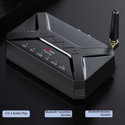 Hàng Chính Hãng - Bộ Thu Phát Âm Thanh T-R22-JA Bluetooth 5.0 Phạm Vi Kết Nối 15m Chế Độ Chuyển Đổi Linh Hoạt RX TX Tương Thích Rộng Rãi RCA, AUX, USB Điện Thoại Máy Tính Bảng TV PC Đầu Đĩa Chip Âm Thanh Cao Cấp Hỗ Trợ Đàm Thoại Rảnh Tay - ROGTZ