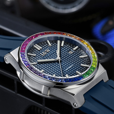 Đồng Hồ Nam I&W Carnival 716G1 Chính Hãng Full Box Chống Nước Kính Chống Xước Dây Silicon Cao Cấp BH 60T (Máy Cơ Tự Động)