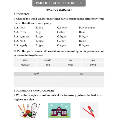 Ôn luyện Cơ bản và Nâng cao Tiếng Anh 6 (Có keys)