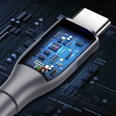 Cáp sạc nhanh siêu bền Dux Ducis PD 65W Cổng Type C to Type C dây dù_ Hàng chính hãng