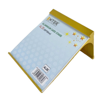 Bảng thông tin để bàn nhôm Enter AL35 100x100mm, Khung thông tin sản phẩm, Khung bảng giá, Kệ trưng bày để bàn