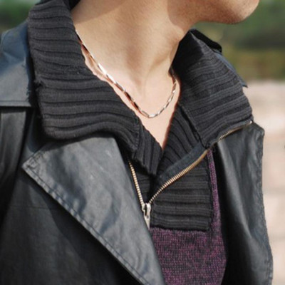 Dây chuyền nam titan cao cấp sang trọng inox thép không gỉ hỏa tiển trơn trangsucpt cỡ 4mm PTDCNA14