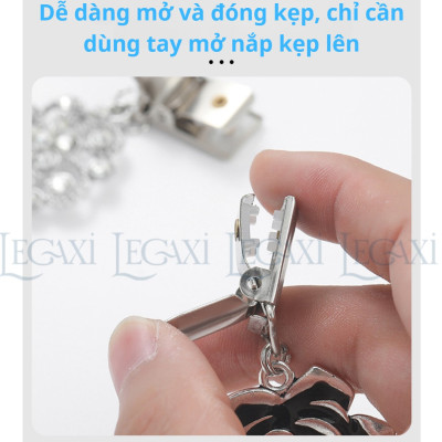 Kẹp Khăn Choàng Bằng Kim Loại Khóa Cố Định Cổ Áo Cardigan Áo Len Kẹp Lưng Áo Thắt Eo Đầm Váy Cho Nữ