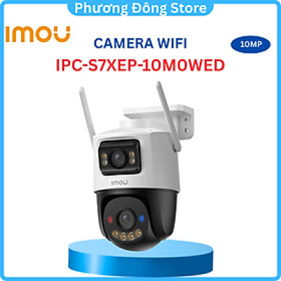 Camera Cruiser Dual 2 6MP IMOU IPC-S7XEP-10M0WED (5MP + 5MP) phát hiện dạng người, hồng ngoại 30m, đèn báo, đàm thoại - Hàng chính hãng