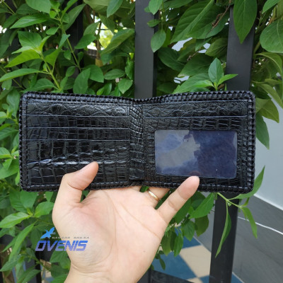 Ví Da Cá Sấu 2 Mặt Đan Viền [GÙ CÁ SẤU RẤT ĐẸP]