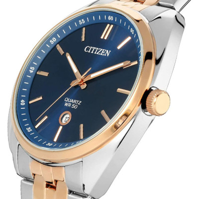 Đồng Hồ Nam Citizen Dây Thép Không Gỉ BI5096-53L - Mặt Xanh