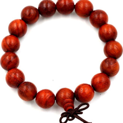 Vòng tay chuỗi hạt gỗ Tử Đàn 15 ly (225mm)