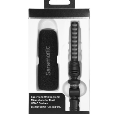 Micro Thu Âm Không Dây Saramonic SmartMic5 UC - Kết Nối Điện Thoại Android/ Cổng USB-C - Livestream/ Podcast/ Quay Vlog/ Ghi âm - Hàng Chính Hãng 