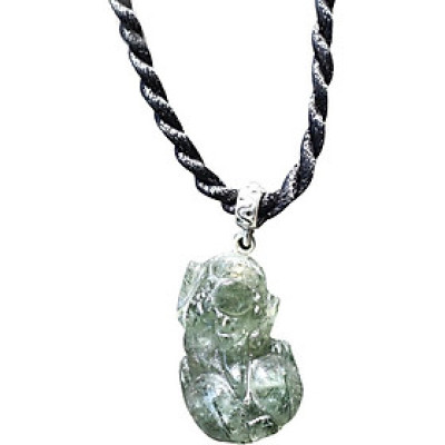 Mặt Dây Chuyền Tỳ Hưu Thạch Anh Tóc Xanh Ngọc Quý Gemstones MD1