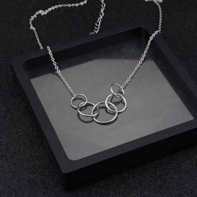 Dây chuyền vòng tròn basic cá tính nám nữ