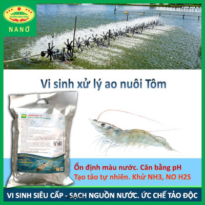 Combo 2 gói Vi sinh xử lý ao nuôi Tôm, Cá - LASACHU