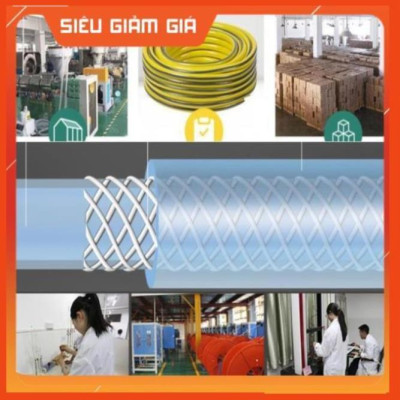 Bộ dây vòi xịt nước rửa xe, tưới cây . tăng áp 3 lần, loại 20m 206587 đầu đồng,cút đồng+ tặng đai