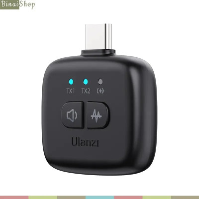 Ulanzi A30 - Micro Cài Áo Không Dây, Khử Tiếng Ồn, Phạm Vi Thu 50m Cho Điện Thoại, Máy Ảnh DSLR - Hàng chính hãng