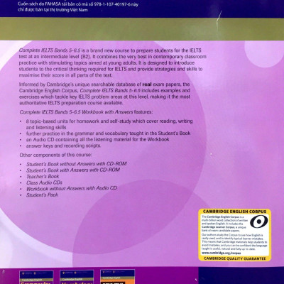 Complete IELTS B2 Workbook with answer & Audio CD