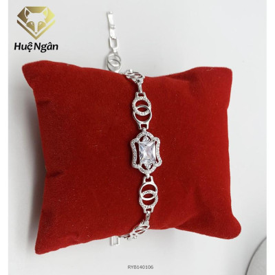 Lắc tay bạc 925 Huệ Ngân - Hình học RYB140106