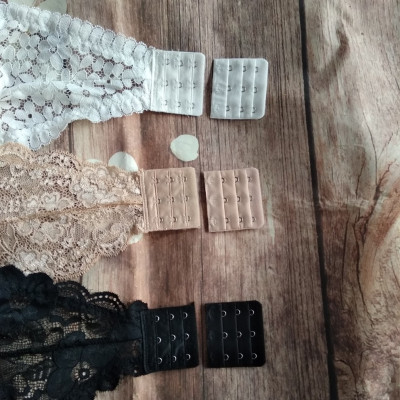 Miếng nối áo ngực bản 3 móc - da lợt