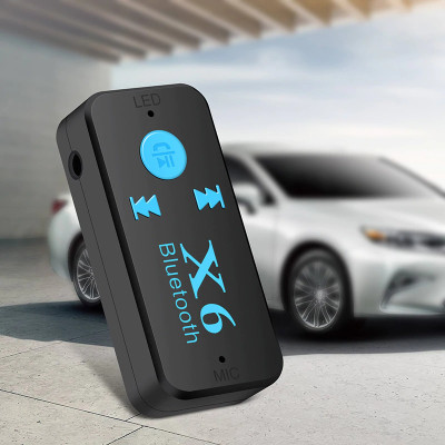 Hàng Chính Hãng - Bộ Thu Bluetooth Xe Ô Tô X6-JA Bluetooth 4.1 + EDR Phạm Vi Kết Nối 10m Kết Nối Đa Dạng 3.5mm Âm Thanh Hi-Fi Hỗ Trợ Đa Định Dạng MP3 WMA AAC Pin 400mAh 8 tiếng Đàm Thoại Rảnh Tay Nhỏ Gọn Dễ Sử Dụng Ô tô Xe Hơi - ROGTZ