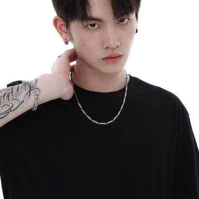 Dây chuyền đẹp nam titan cao cấp sang trọng thép không gỉ hỏa tiển trangsucpt kích cỡ 3mm PTDCNA31