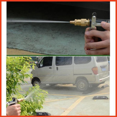 Rửa xe tưới cây Bộ dây và vòi xịt tăng áp lực nước 300% loại 25m cút nhựa,nối nhựa 206236