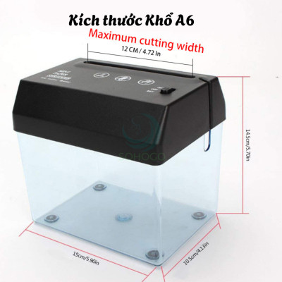[VIDEO]- Máy cắt giấy cổng USB A5, A6 tự động phù hợp cho gia đình, bill thanh toán tại các cửa hàng- Máy hủy tài liệu văn phòng mini