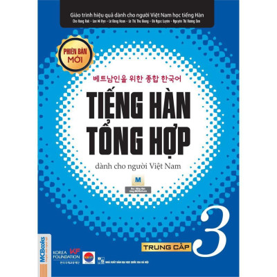 Sách - Tiếng Hàn Tổng Hợp Dành Cho Người Việt Nam - Trung Cấp 3 + 4 - Sách Bài Học + Bài Tập - Bản Màu - Combo 4 Cuốn - MCBooks