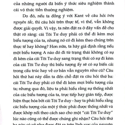 Tính Siêu Việt Của Tự Ngã - Phác Thảo Một Mô Tả Hiện Tượng Học