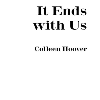 It Ends With Us