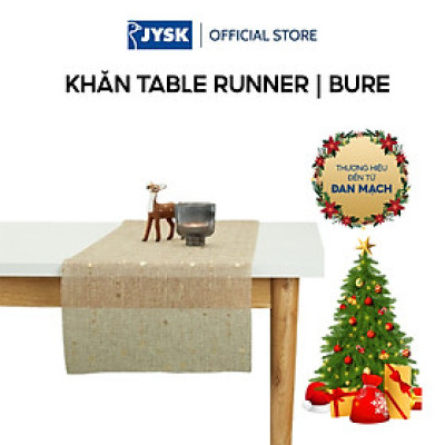 Khăn table runner | JYSK Bure | polyester | vàng | R35xD300cm