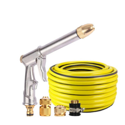 Vòi nước vòi phun nước tưới cây tăng áp thông minh + bộ dây bơm nước cao cấp TLG 206810 đầu đồng,cút đồng