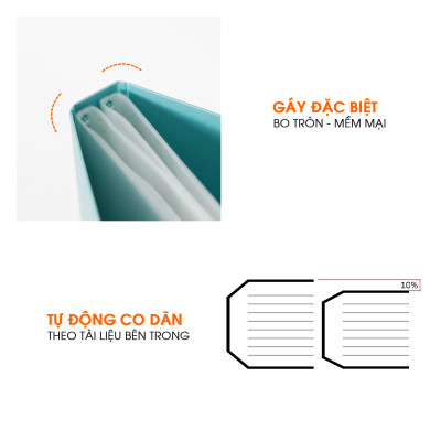 Bìa Lá A4 Switch ON AO+, Túi Dày 0.06 mm (20 Lá/ 40 Lá)