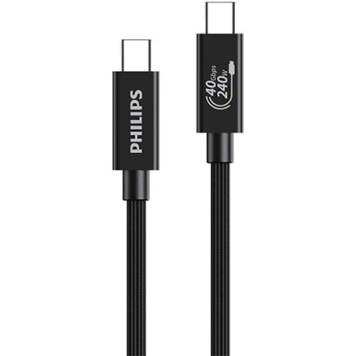 Cáp USB Type-C to Type-C Philips 240W PD3.0 DLC2608 - Hàng chính hãng