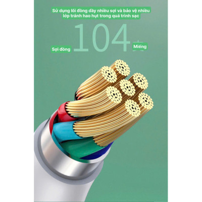 Dây sạc nhanh LI-TOP LX11 chân Type C (Túi) công suất 66W, Kim Ánh cho dùng thử 30 ngày, bảo hành hàng chính hãng 12 tháng