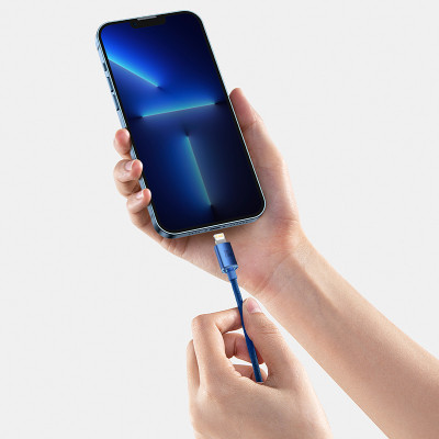  Cáp sạc nhanh 20W hiệu Baseus Crystal Shine Series Type-C to iPhone dài 1.2m / 2m - Hàng chính hãng