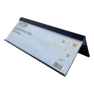 Bảng thông tin để bàn nhôm Enter AL33 240x75mm, Biển chức danh, Bảng tên để bàn, Kệ chức vụ