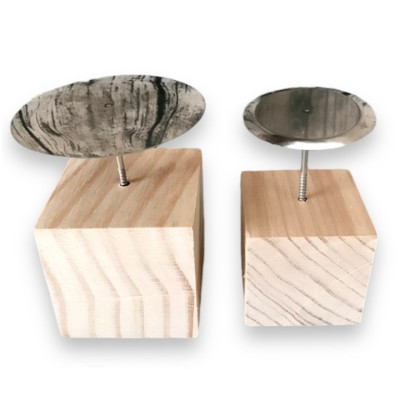 Dụng cụ làm bánh kem : Gỗ cắm dù và dù inox - Mã số 1070