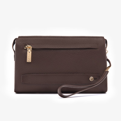 Ví Cầm Tay Nam Chính Hãng GENCE RB12 Da Bò Khóa Vân Tay Khóa Số Cao Cấp Màu Đen