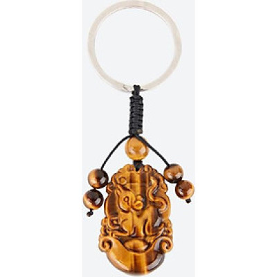 Móc khóa đá mắt hổ tuổi tý Ngọc Quý Gemstones