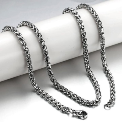 Dây chuyền nam titan cao cấp thời trang rẻ titan thép không gỉ bông dừa trangsucpt 6mm PTDCNA171