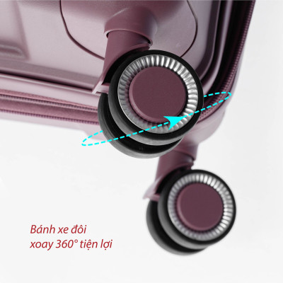 Vali nhựa Mr Vui  VLC211 size 20 inch size xách tay (36 x 24 x 54 cm)