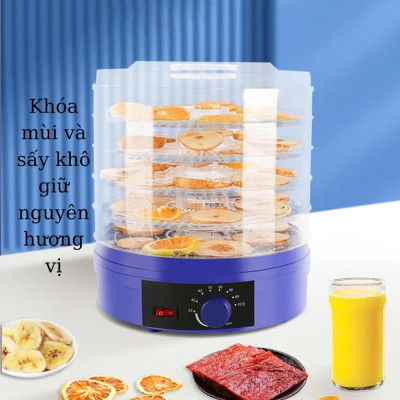Máy sấy thực phẩm gia đình sấy khô siêu nhanh sấy hoa quả thịt cá tôm mực cực tiện